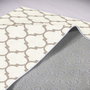Conceptum Wookece304 Alfombra de Poliéster Blanco y Beige 80 x 150 cm